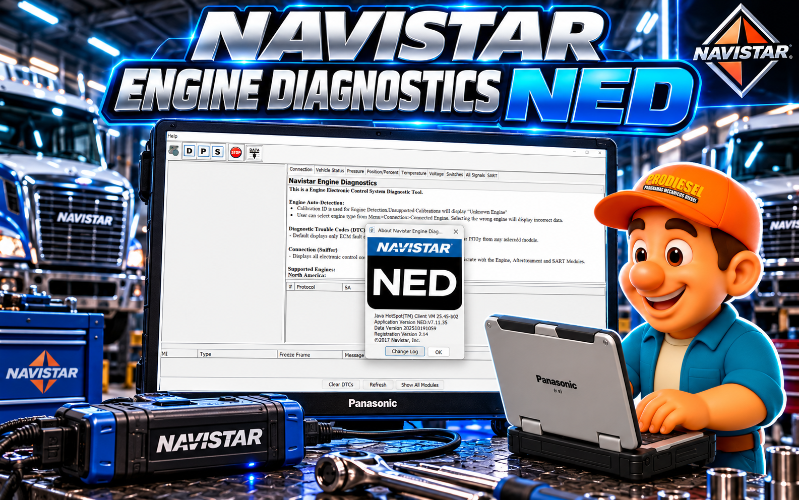 NAVISTAR ENGINE DIAGNOSTICS NED 2025